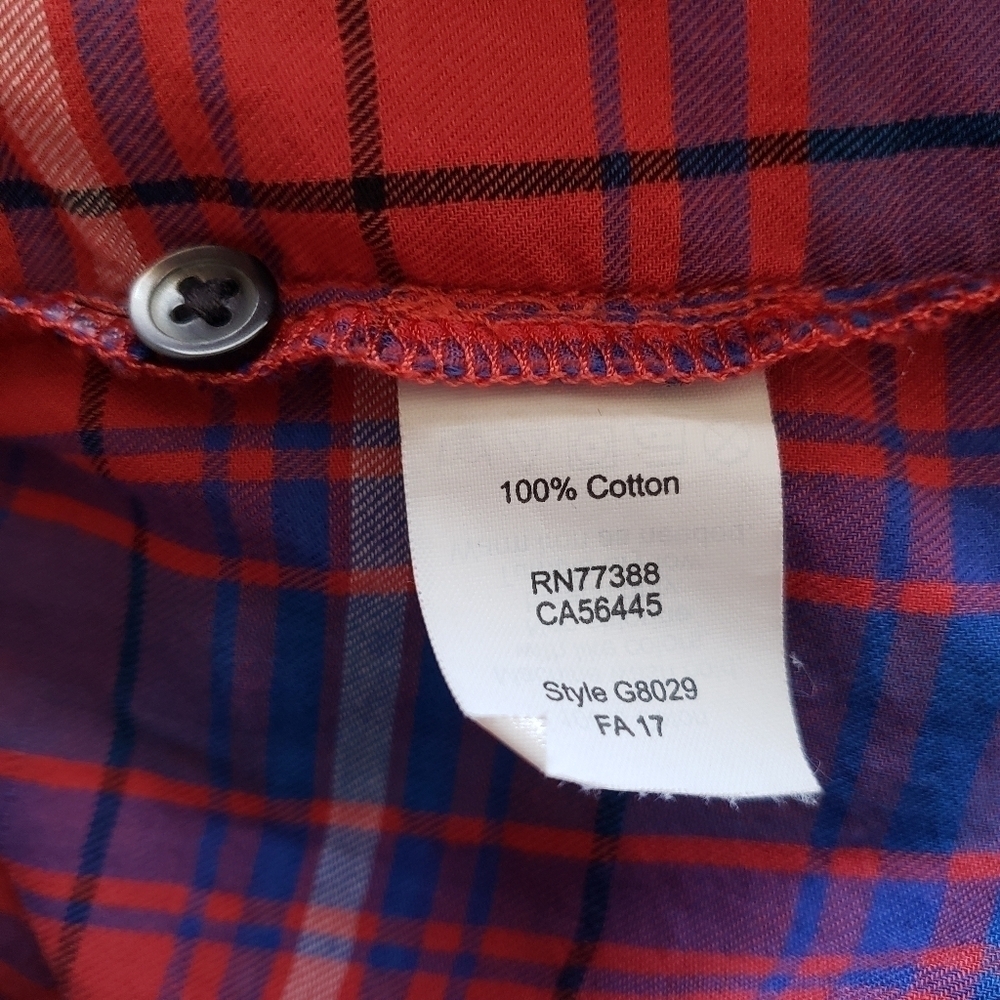 🌻Madewell Plaid Shirred Button-Down, Size S - Picture 6 of 6